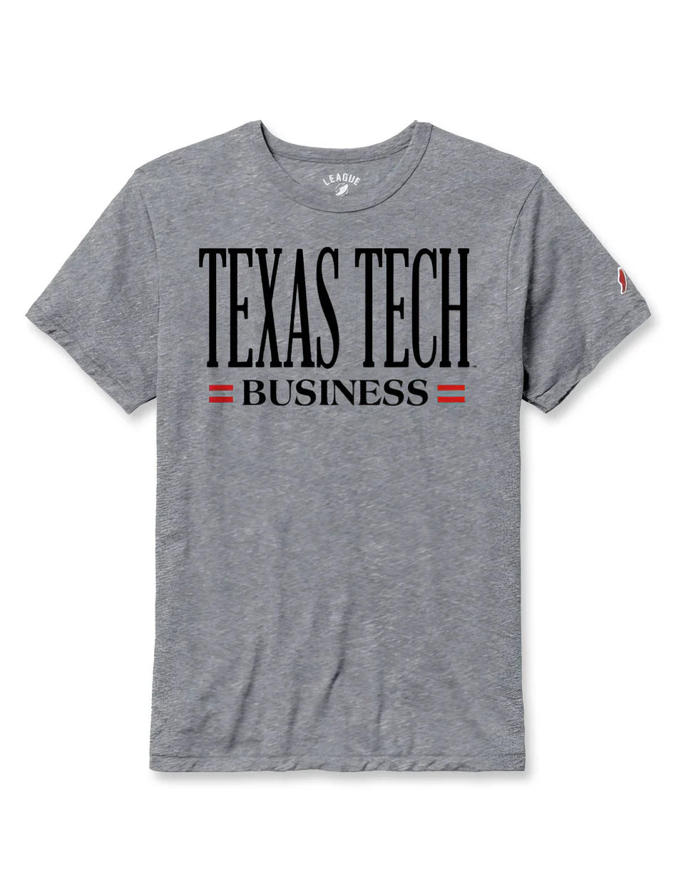 Texas Tech "Business" Short Sleeve Tri-Blend T- Shirt