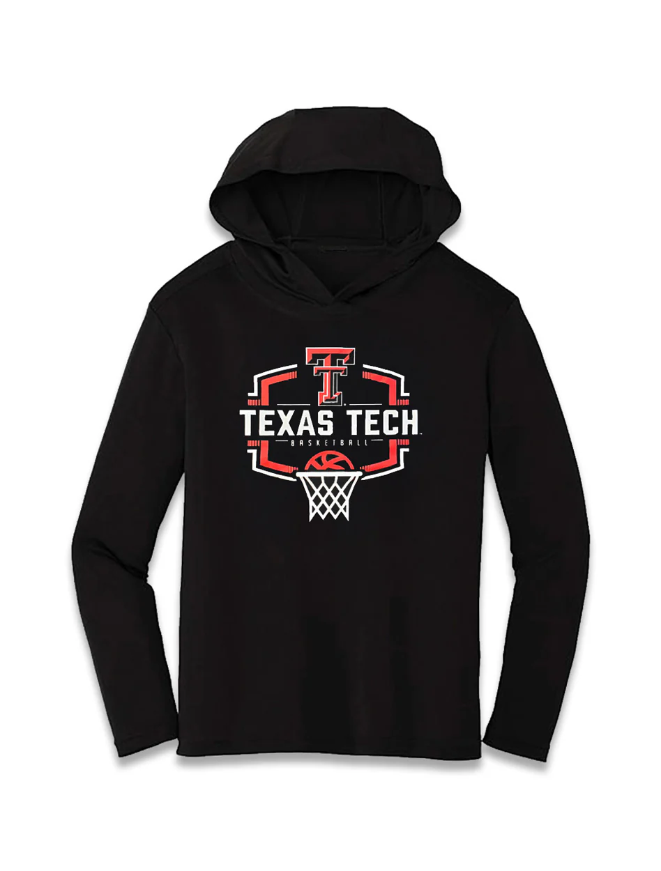 Texas Tech "Buzzer Beater" YOUTH Athletic Fabric Hooded Long Sleeve
