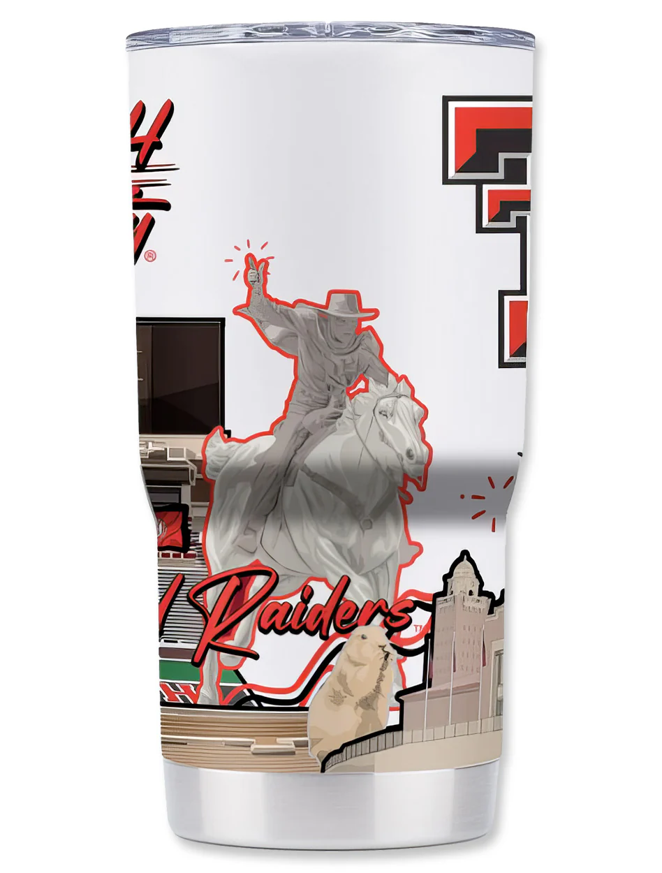 Texas Tech "Campus Icons" 20oz Tumbler - Image 2