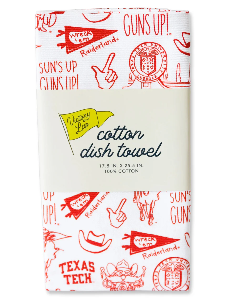 Texas Tech "Campus Landmarks" Cotton Tea Towel - Image 3