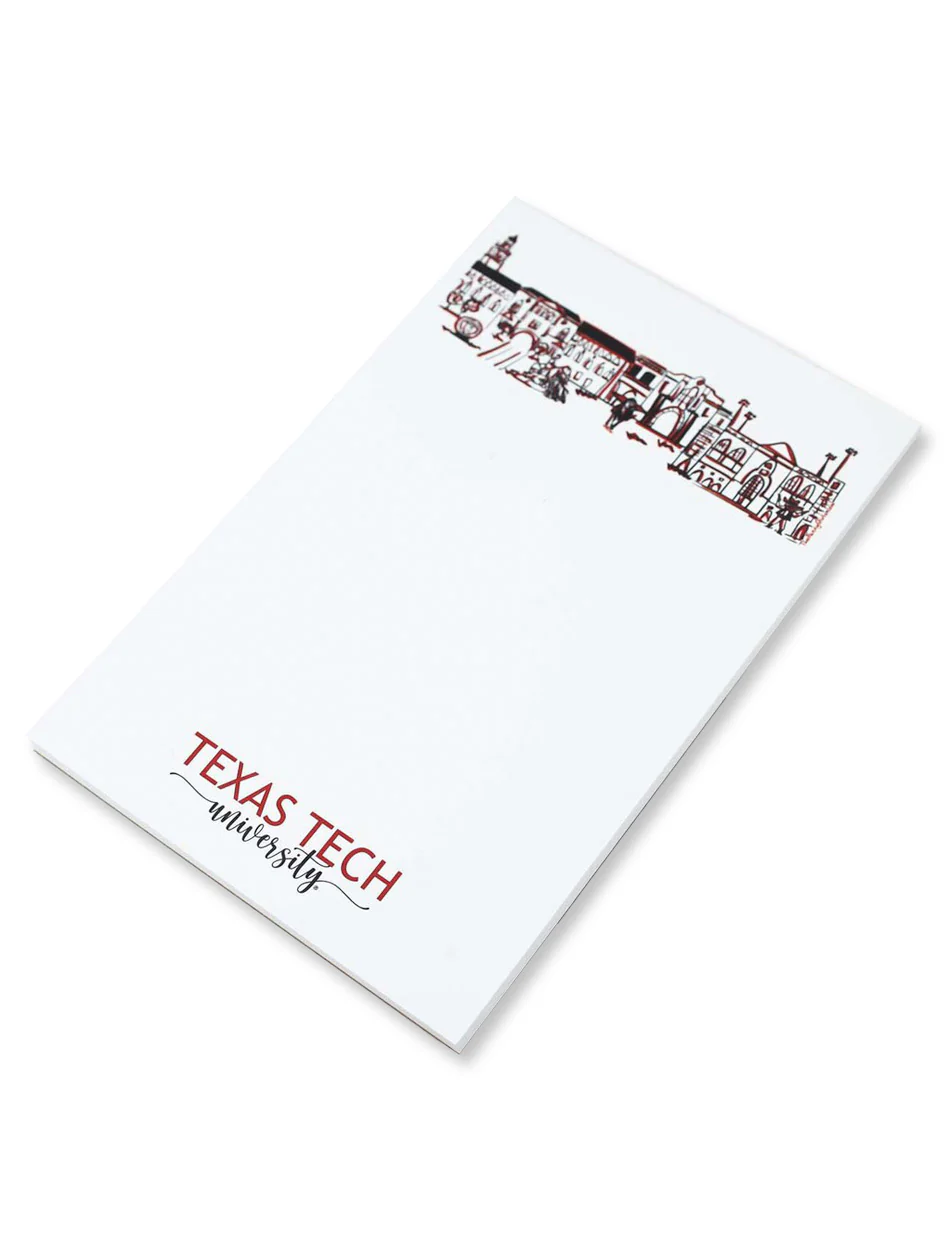 Texas Tech Campus "Skyline" Notepad