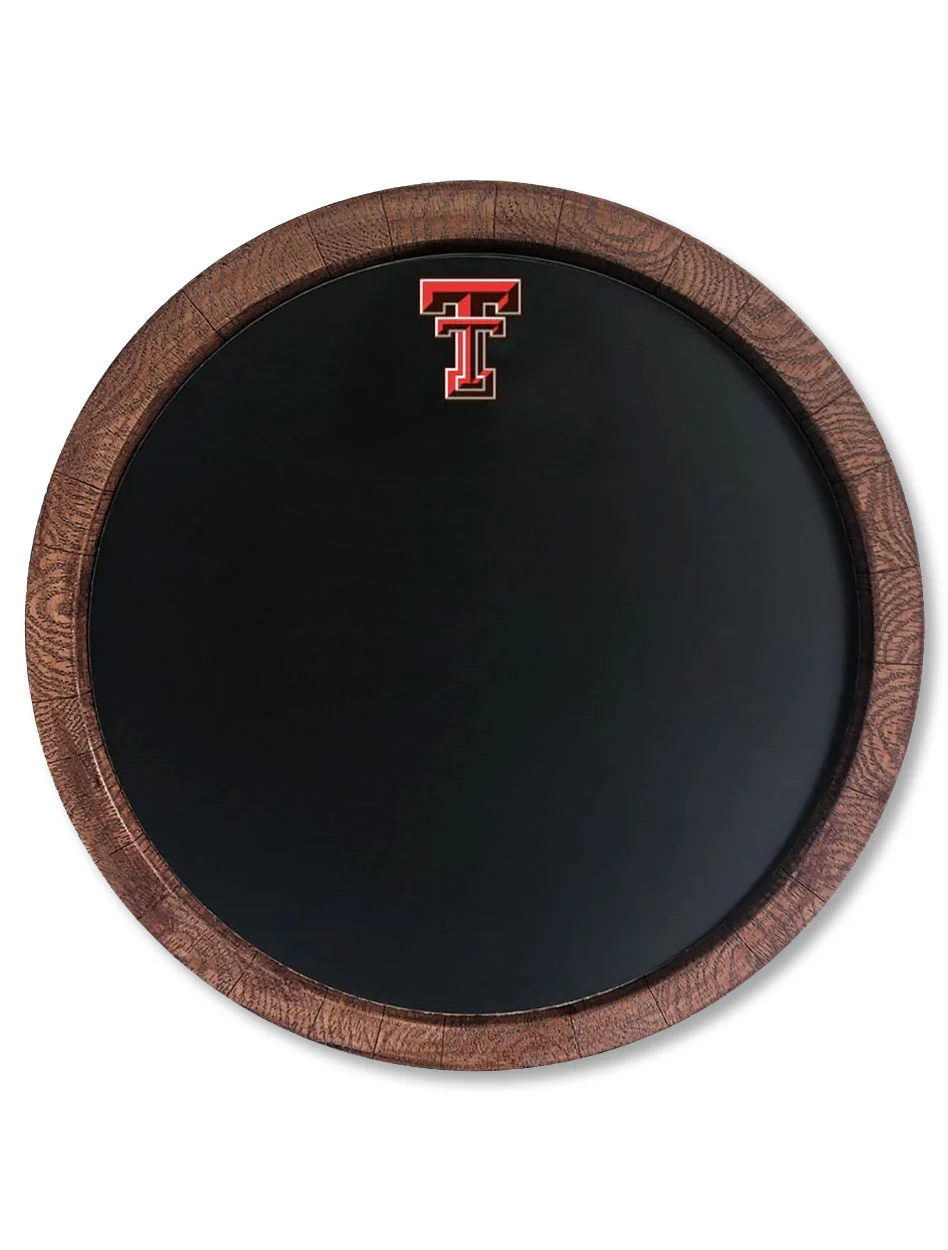 Texas Tech Chalk Board "Faux" Barrel Top Sign