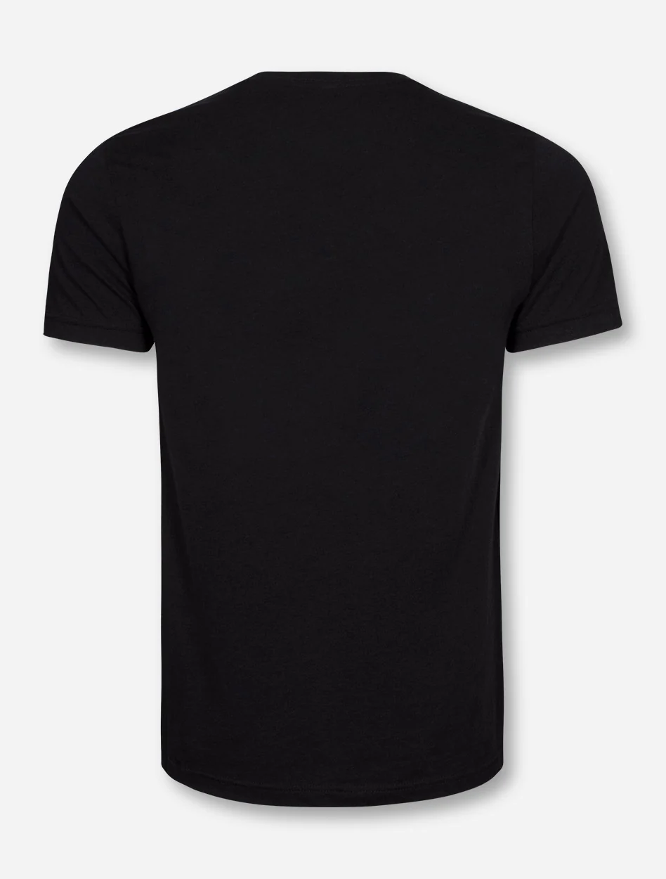 Texas Tech Classic Arch in Red Foil on Triblend T-Shirt - Image 2