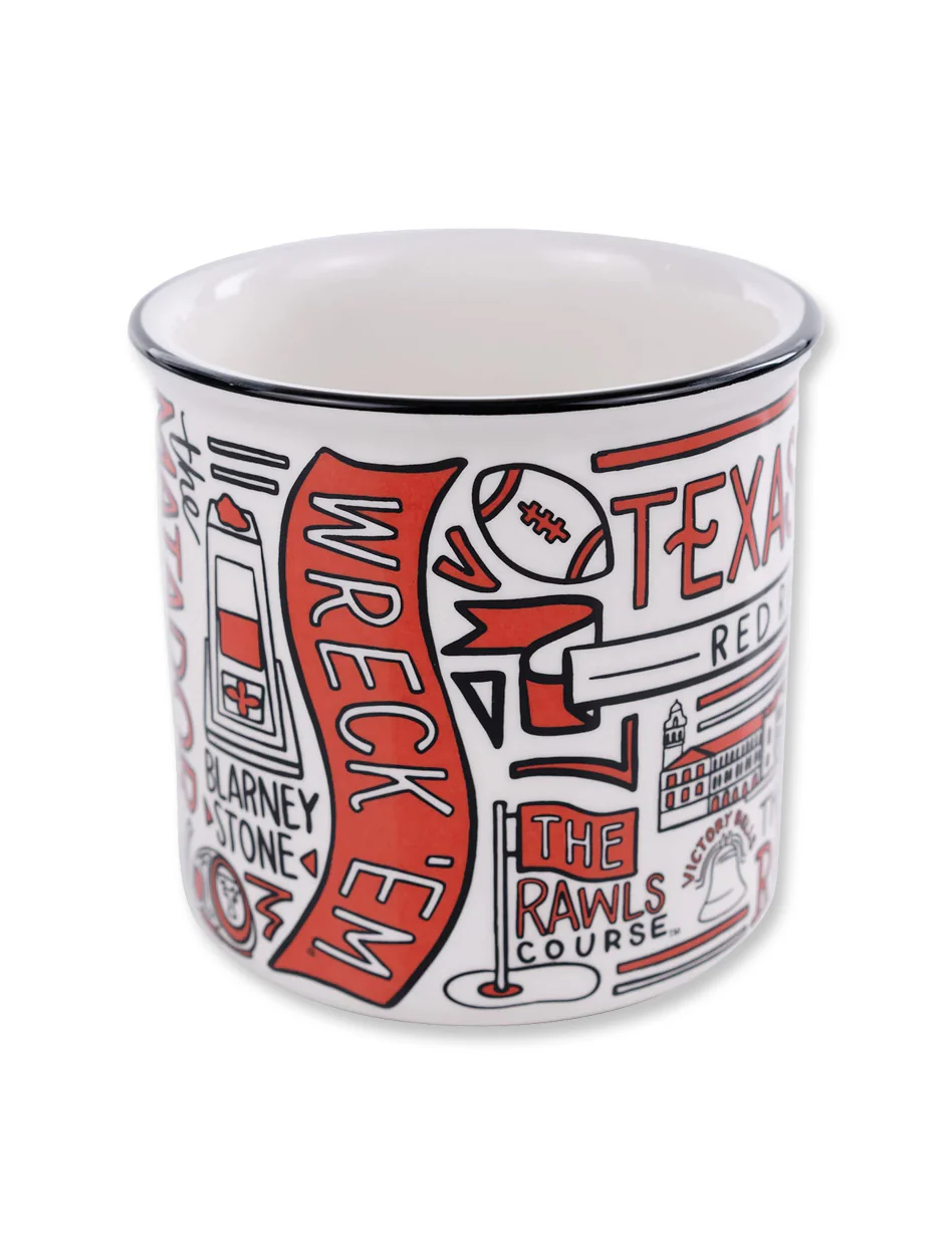 Texas Tech "Collage" 18 oz Campfire Coffee Mug - Image 2
