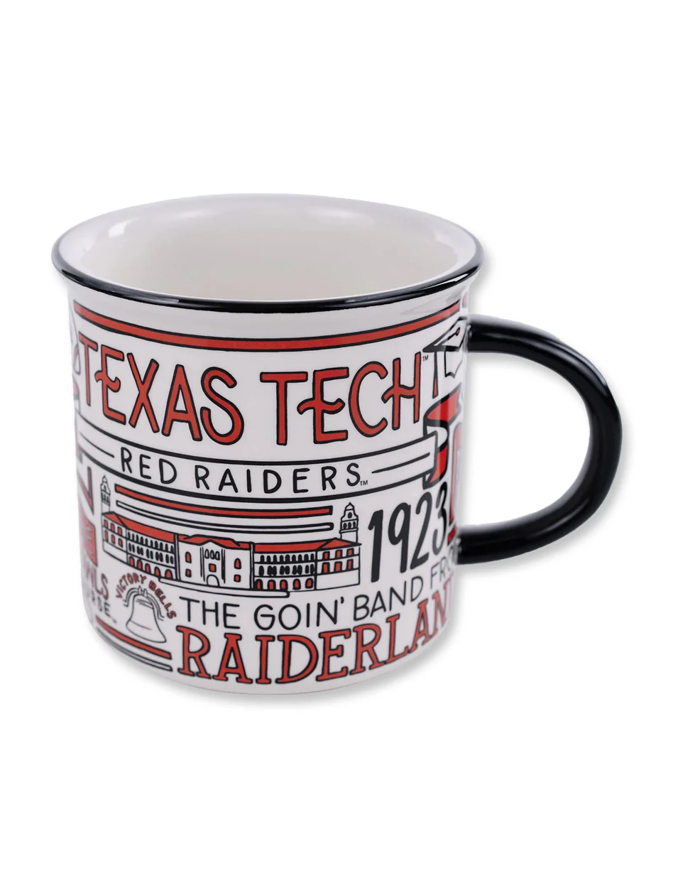 Texas Tech "Collage" 18 oz Campfire Coffee Mug - Image 3