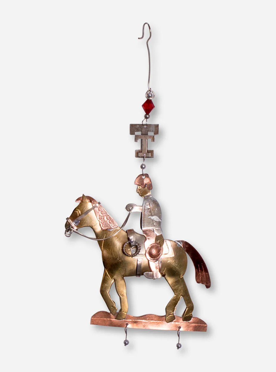 Texas Tech Copper Will Rogers Ornament
