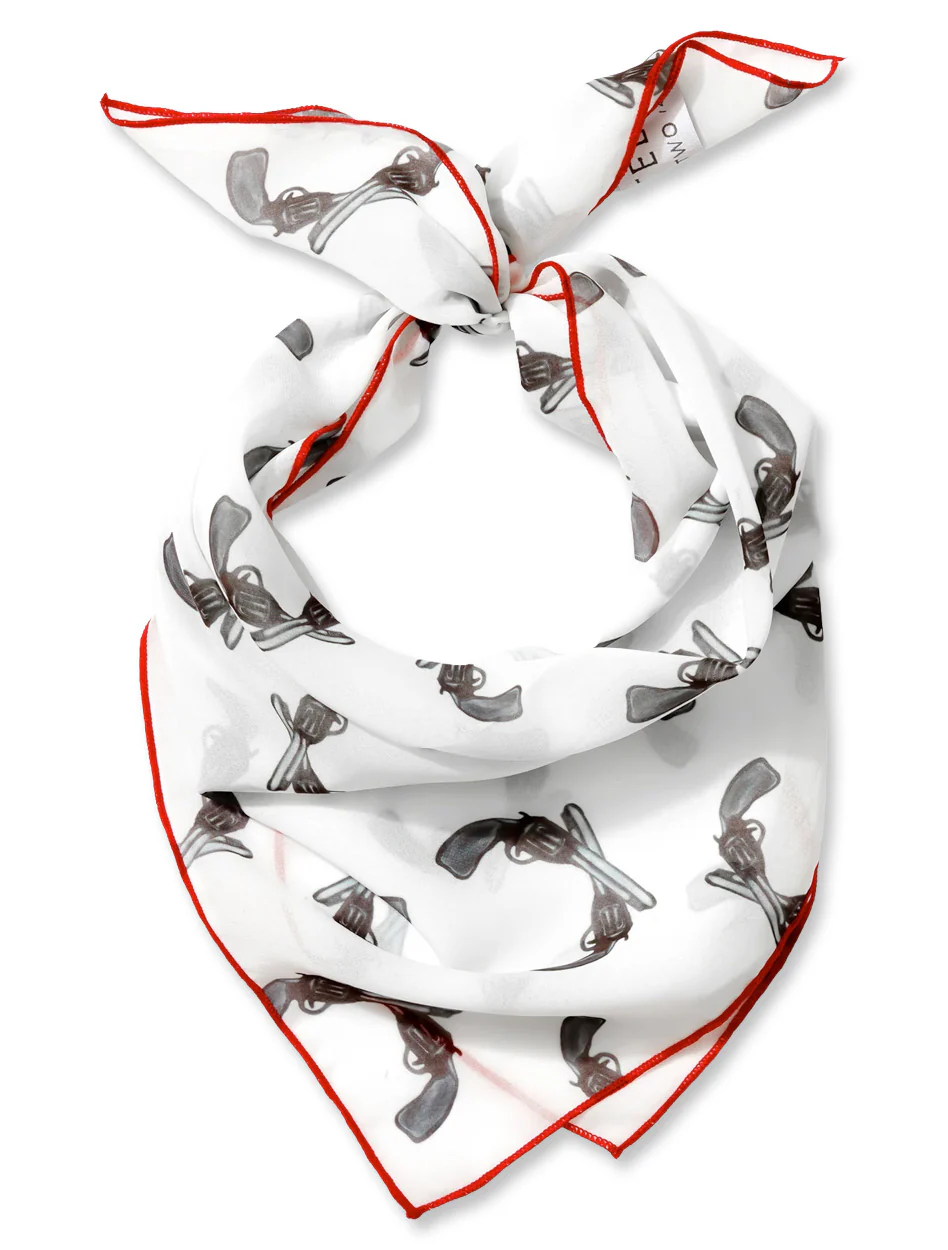 Texas Tech "Crossed Guns" Luxury Silk Scarf