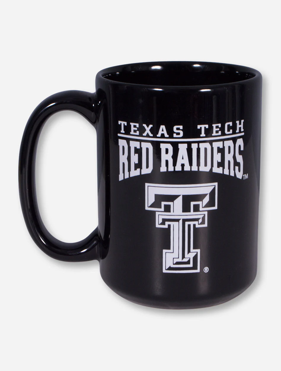 Texas Tech DAD Emblem on Black Mug - Image 2