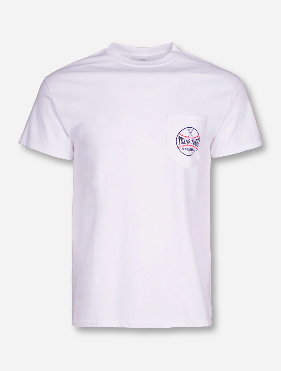 Texas Tech Dan Law Field Photo on White T-Shirt - Image 2