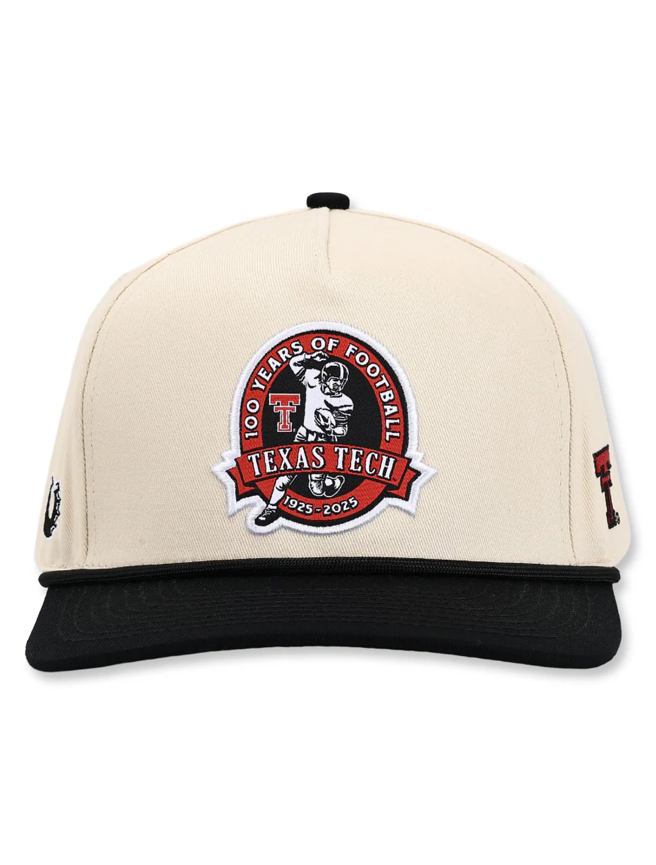 Texas Tech Dark Horse "100 Year Football" Rope Snapback Cap - Image 2