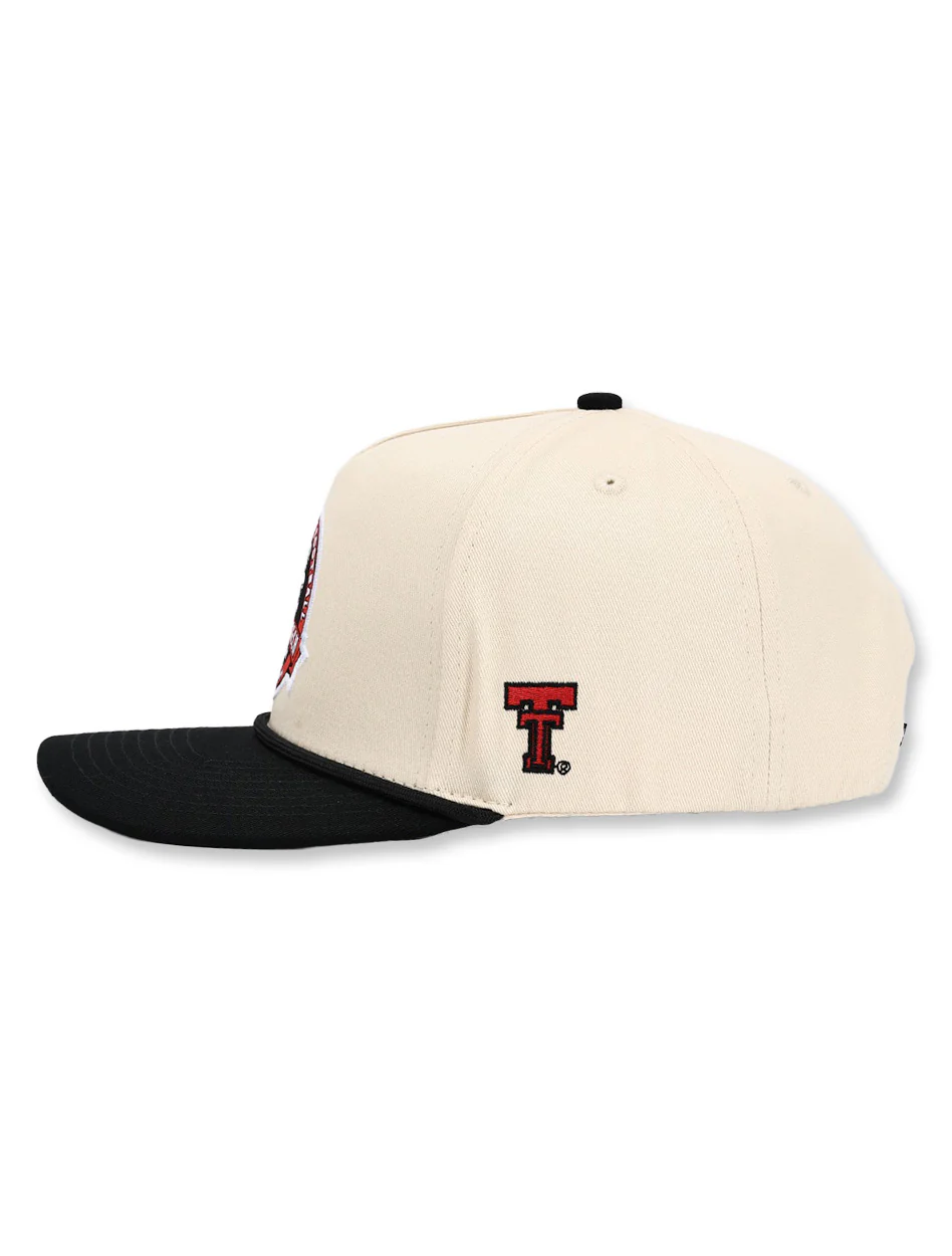 Texas Tech Dark Horse "100 Year Football" Rope Snapback Cap - Image 5