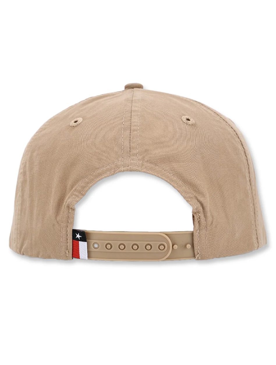 Texas Tech Dark Horse "100 Year Football" Vintage Khaki Snapback Cap - Image 4