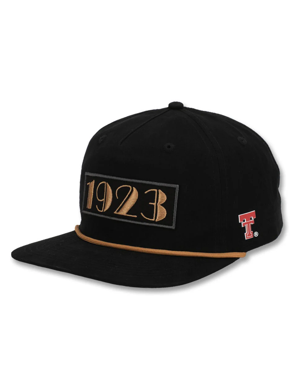 Texas Tech Dark Horse "1923" Black Snapback Cap