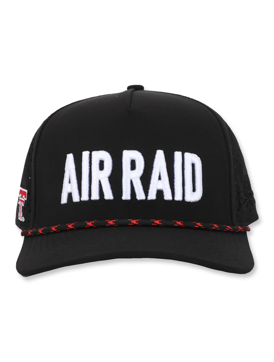Texas Tech Dark Horse Leach Era "Air Raid" Black Sport SB Cap - Image 2