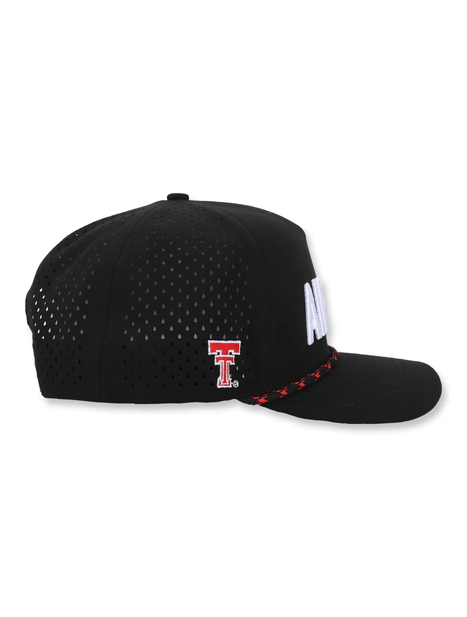 Texas Tech Dark Horse Leach Era "Air Raid" Black Sport SB Cap - Image 4