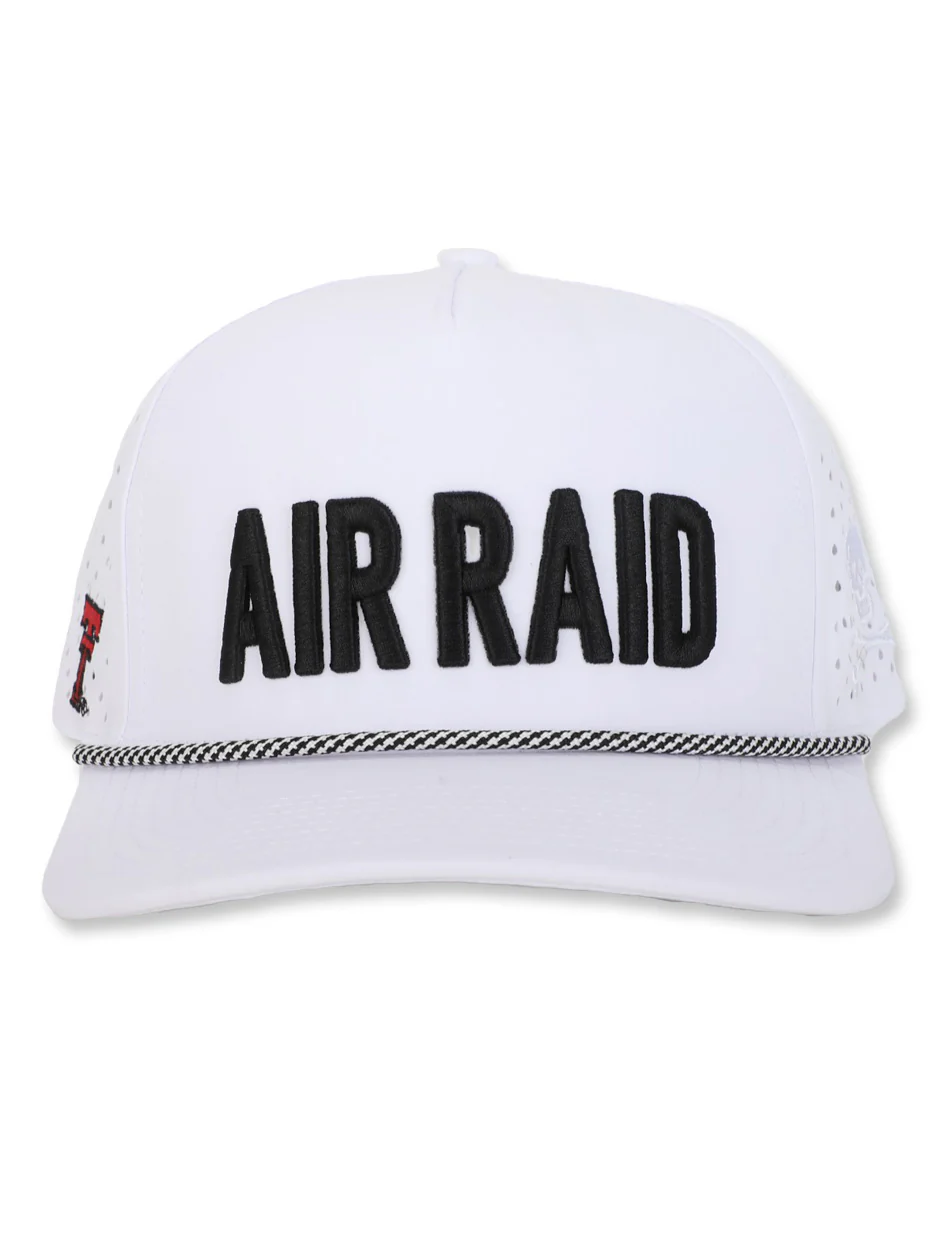 Texas Tech Dark Horse Leach Era "Air Raid" White Sport SB Cap - Image 2