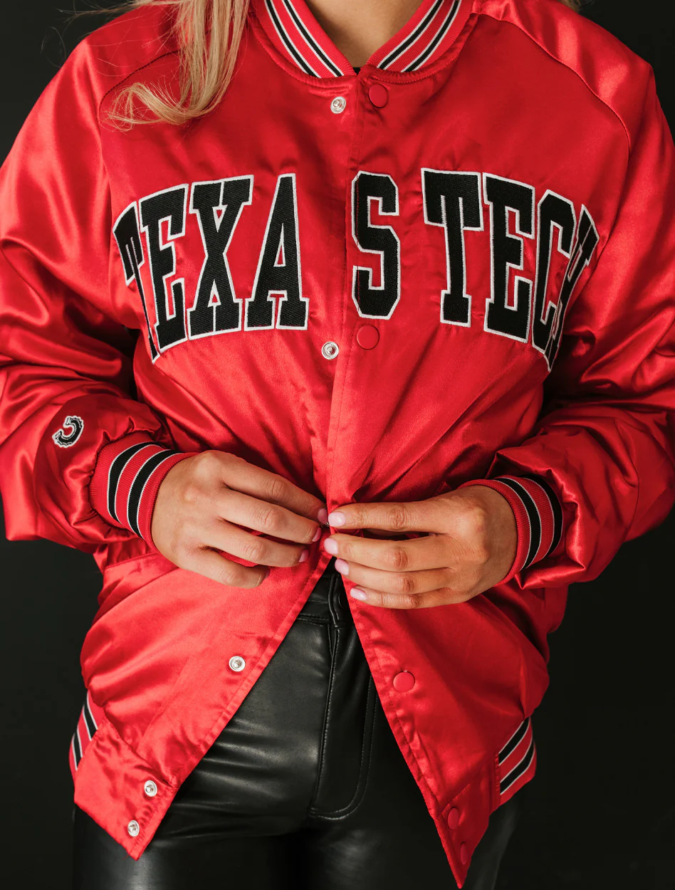 Texas Tech Dark Horse "Arch" Vintage Varsity Jacket