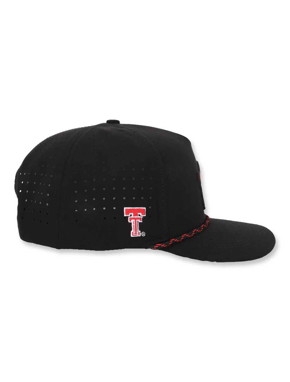 Texas Tech Dark Horse Leach Era "Bones PVC" Black Sport SB Cap - Image 3