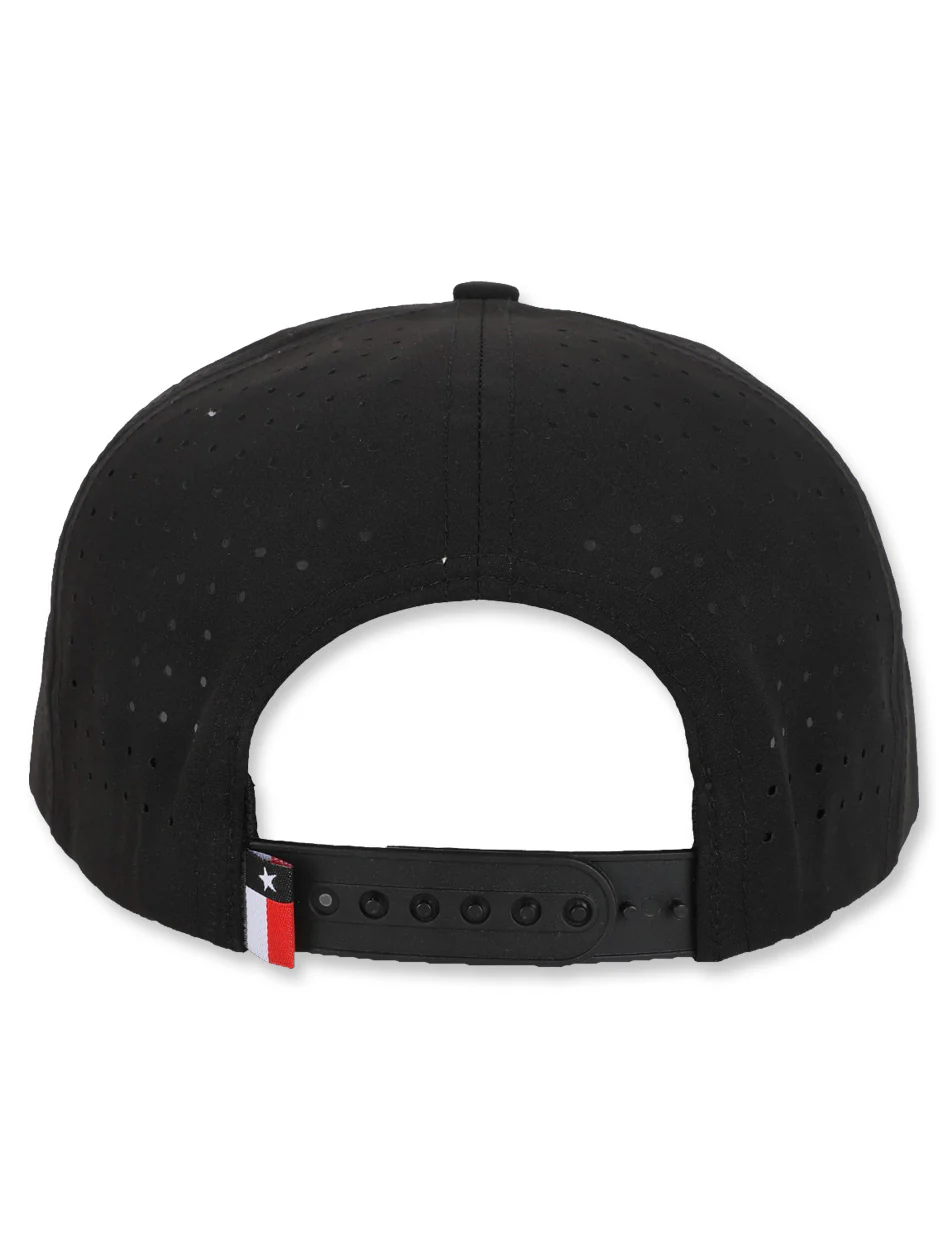 Texas Tech Dark Horse Leach Era "Bones PVC" Black Sport SB Cap - Image 5