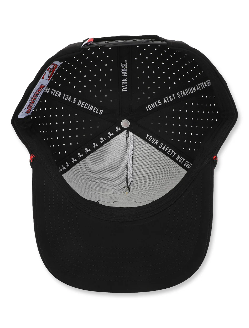 Texas Tech Dark Horse Leach Era "Bones PVC" Black Sport SB Cap - Image 6