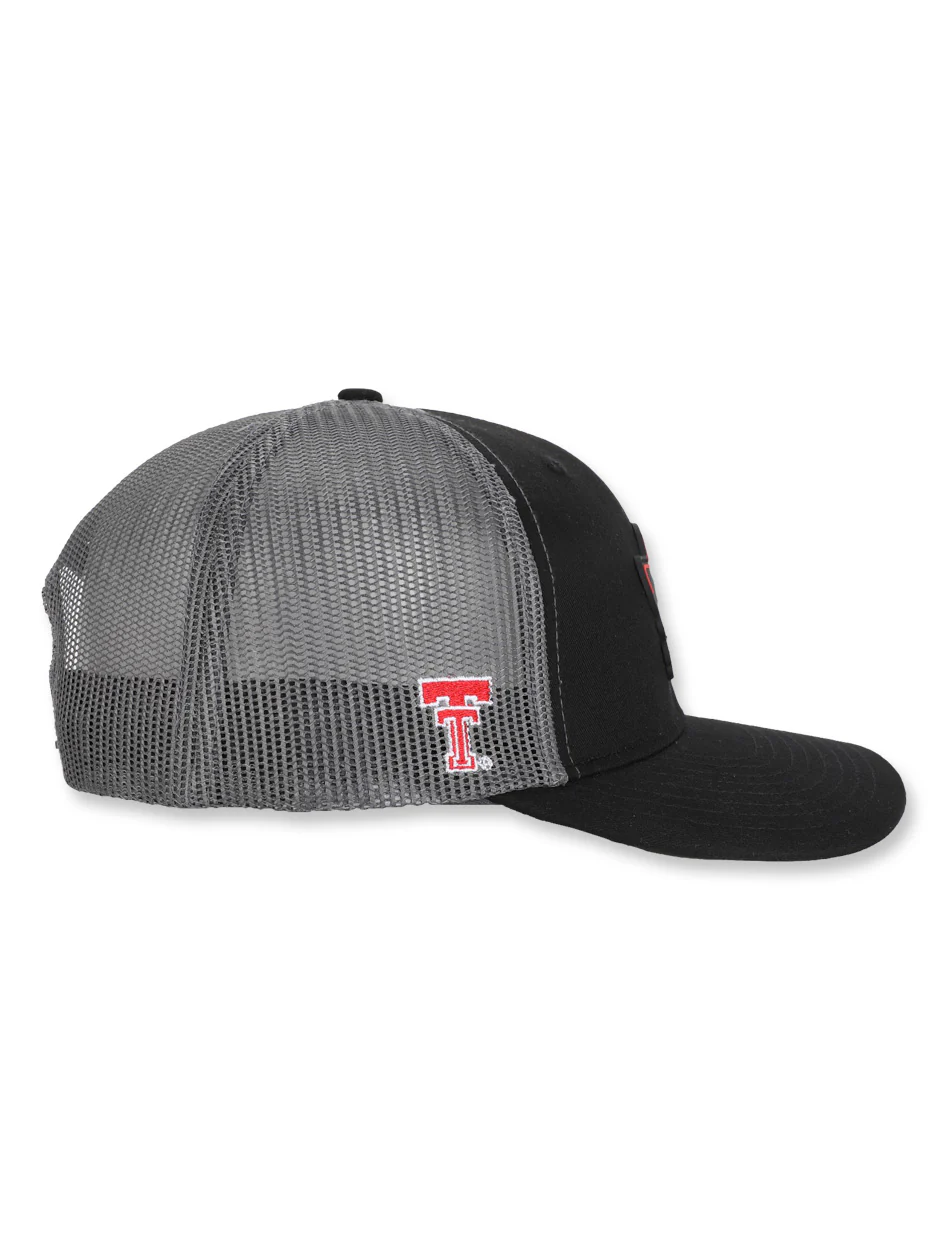 Texas Tech Dark Horse Leach Era "Bones PVC"Charcoal Mesh SB Cap - Image 3