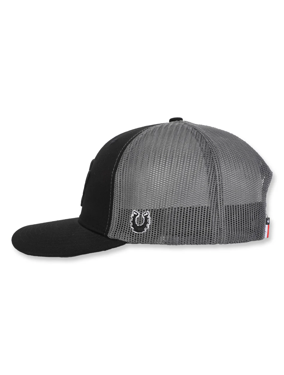 Texas Tech Dark Horse Leach Era "Bones PVC"Charcoal Mesh SB Cap - Image 4