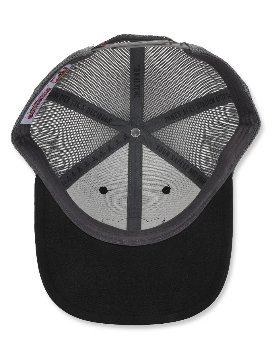 Texas Tech Dark Horse Leach Era "Bones PVC"Charcoal Mesh SB Cap - Image 6