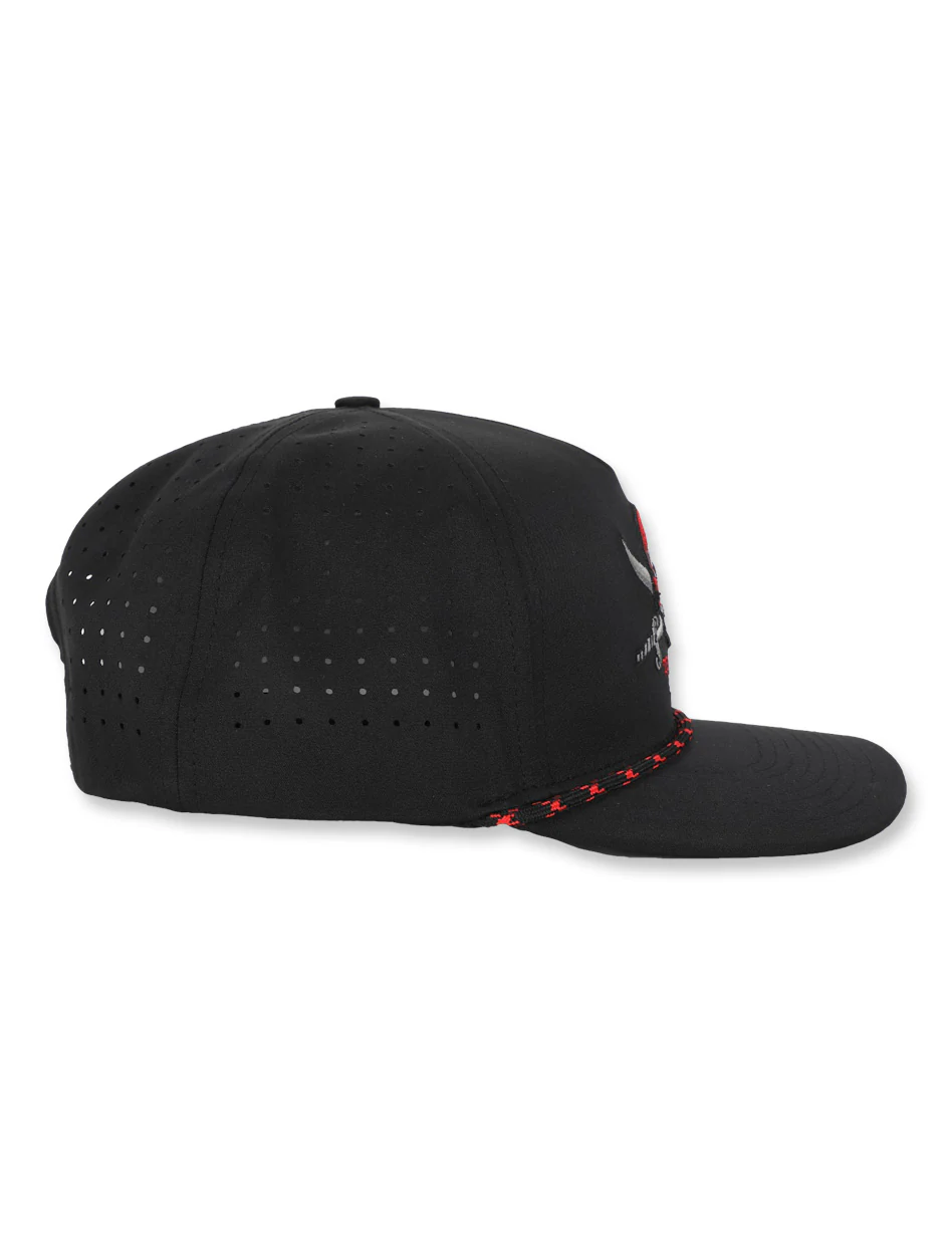 Texas Tech Dark Horse "As Worn In Leach Era" Black Sport SB Cap - Image 4