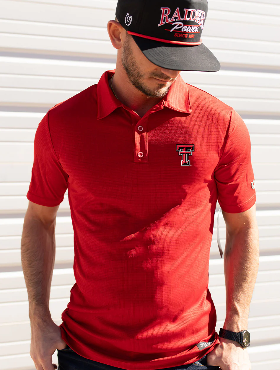 Texas Tech Dark Horse Essentials "Double T 3.0" Polo
