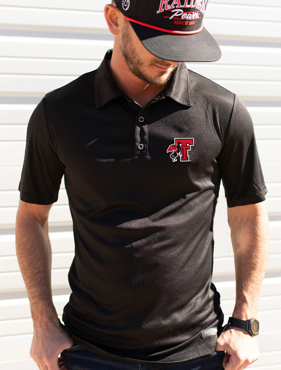 Texas Tech Dark Horse Essentials "Rearing Rider 3.0" Polo