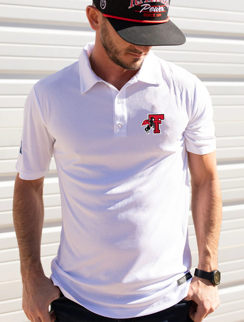 Texas Tech Dark Horse Essentials "Rearing Rider 3.0" Polo - Image 2