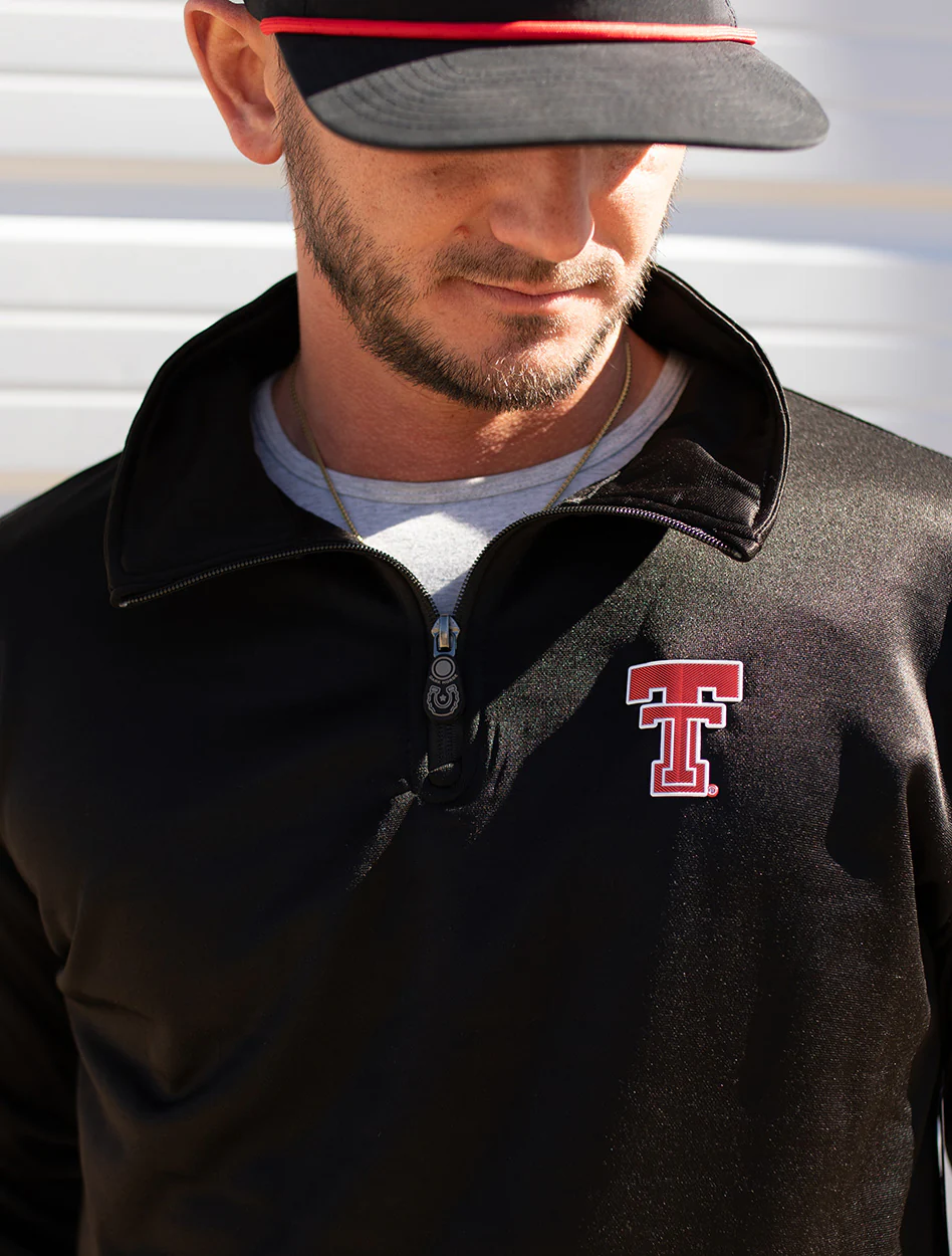Texas Tech Dark Horse Essentials "Throwback Double T" 3.0 Quarter-Zip Pullover - Image 2