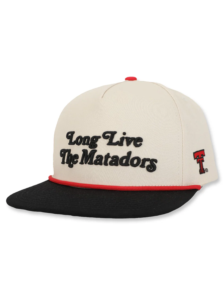 Texas Tech Dark Horse "Long Live the Matadors" Ivory Snapback Cap