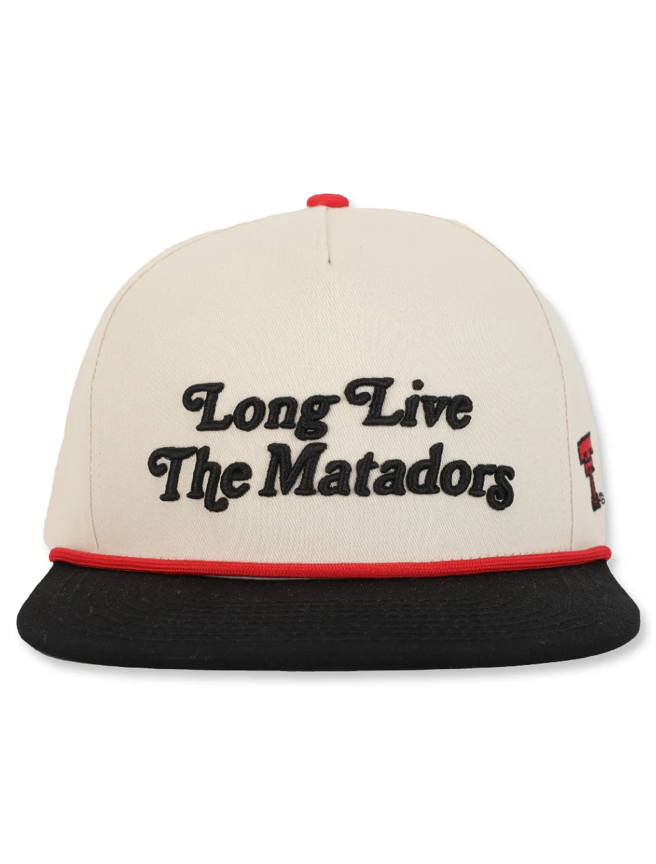 Texas Tech Dark Horse "Long Live the Matadors" Ivory Snapback Cap - Image 2