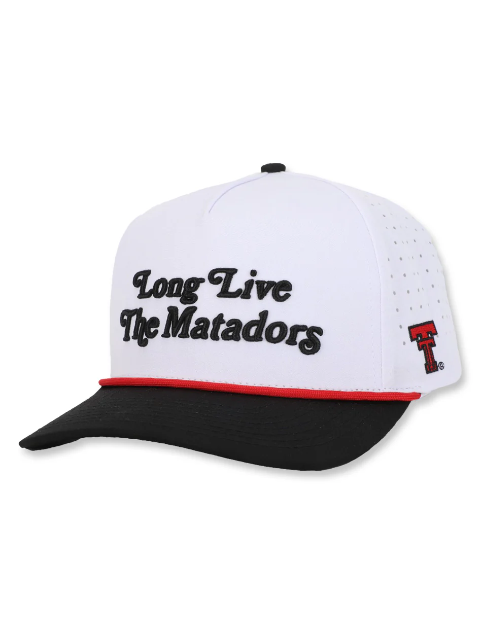 Texas Tech Dark Horse "Long Live the Matadors" White Snapback Cap
