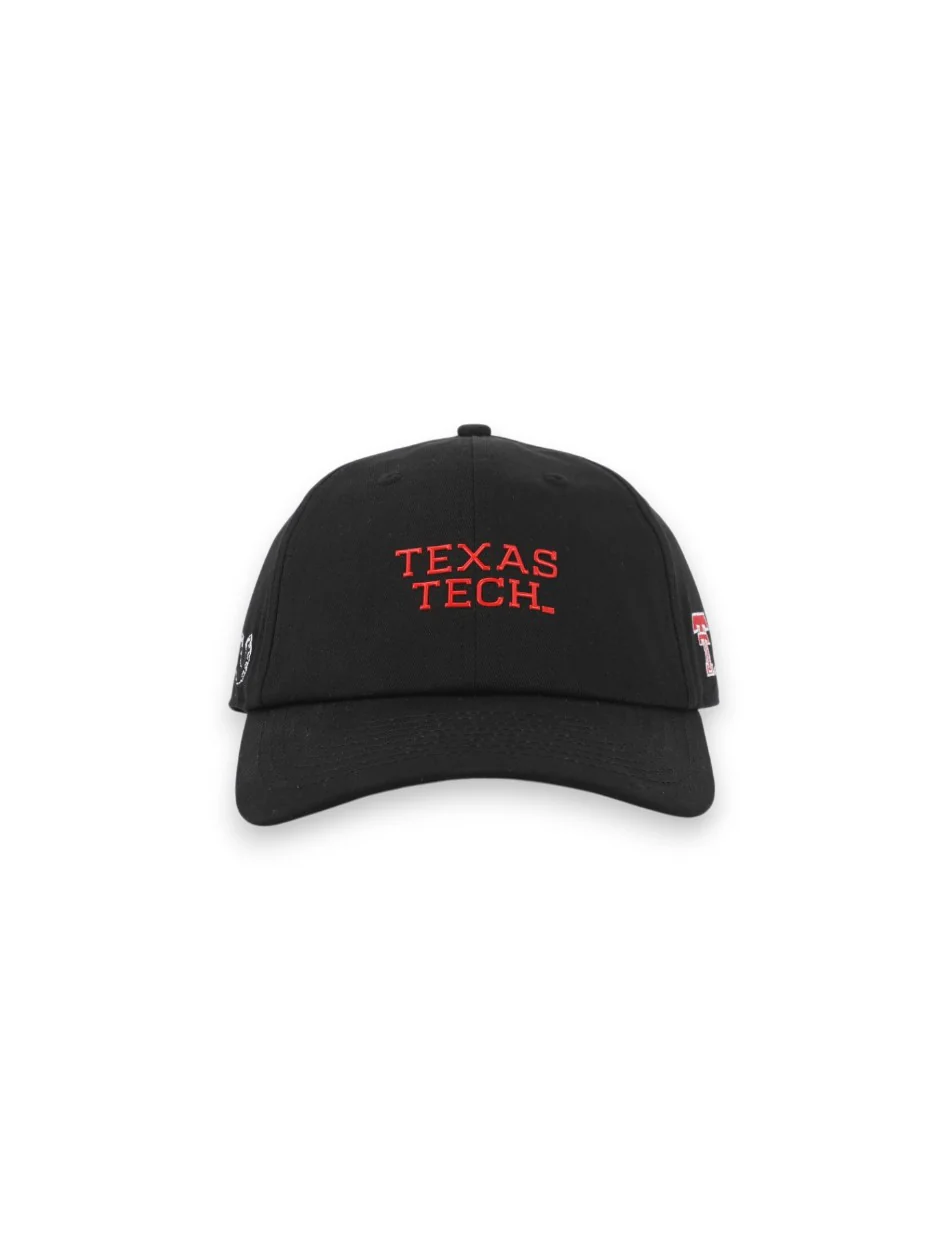 Texas Tech Dark Horse "Mini Word Mark" Black Adjustable Cap - Image 2
