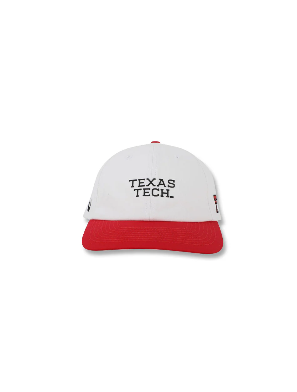 Texas Tech Dark Horse "Mini Word Mark" White Adjustable Cap - Image 2