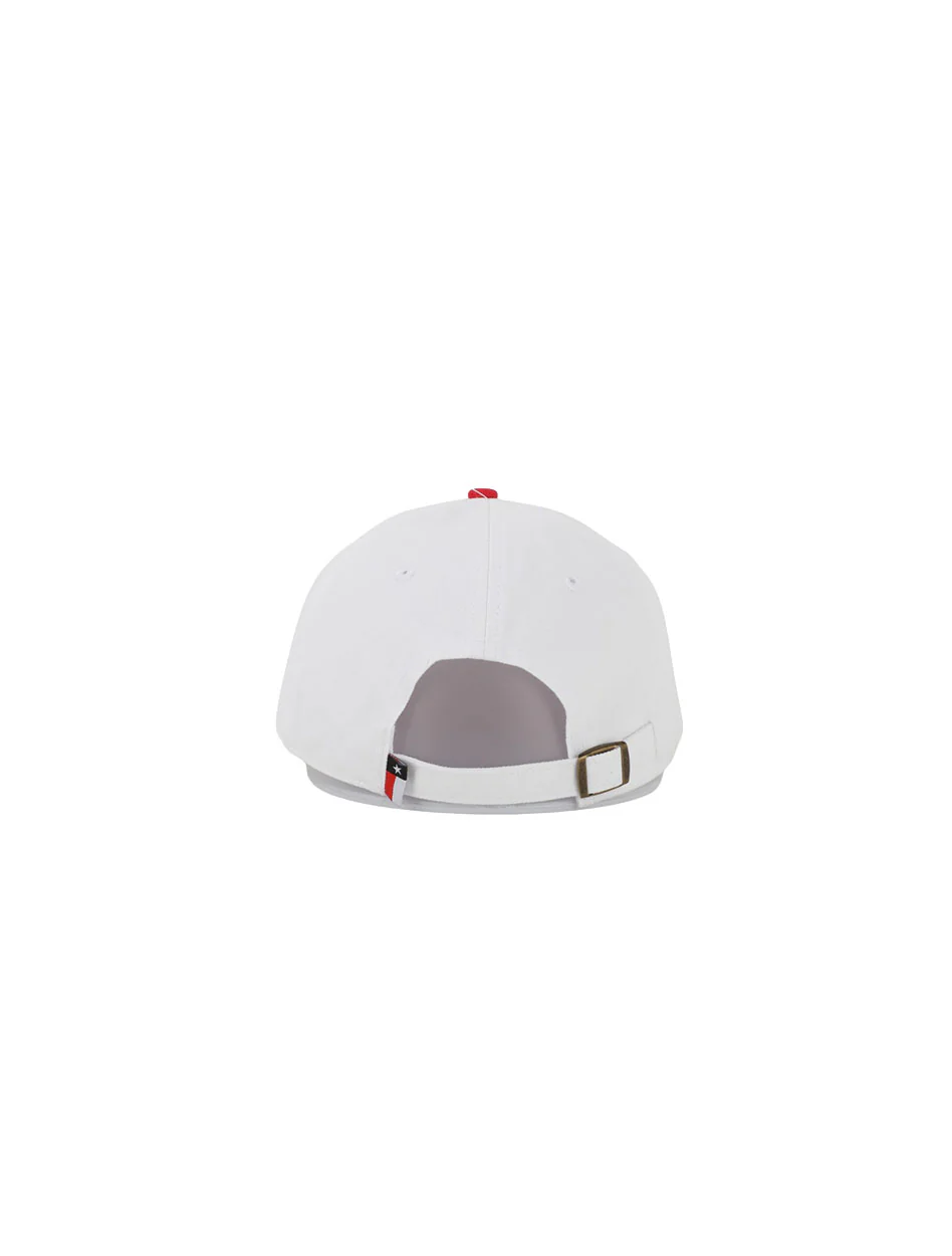 Texas Tech Dark Horse "Mini Word Mark" White Adjustable Cap - Image 3
