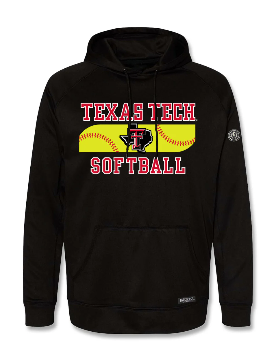 Texas Tech Dark Horse MotionFit "Inspo" Softball Athletic Fabric Hoodie