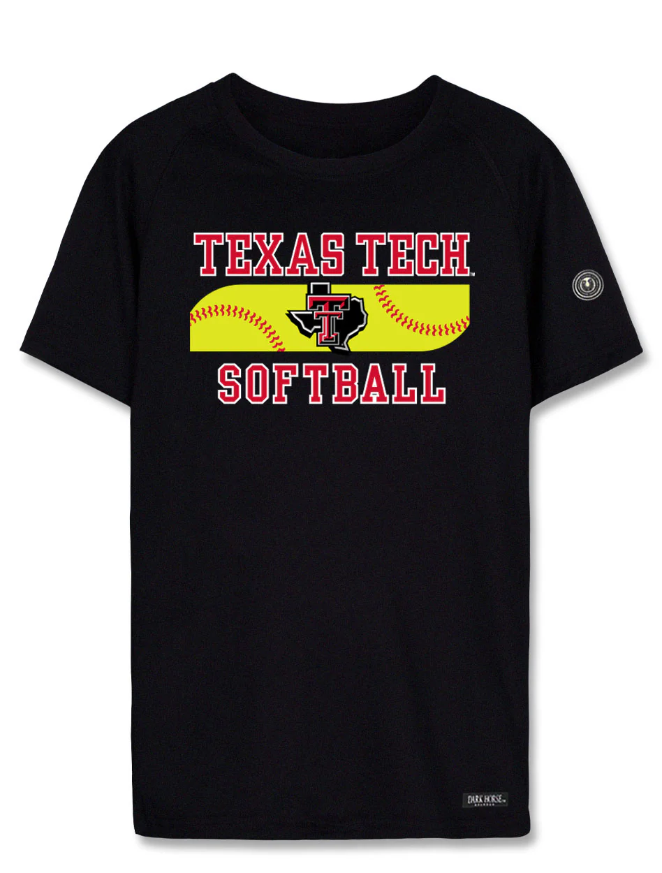 Texas Tech Dark Horse MotionFit "Inspo" Softball Youth Short Sleeve T-Shirt