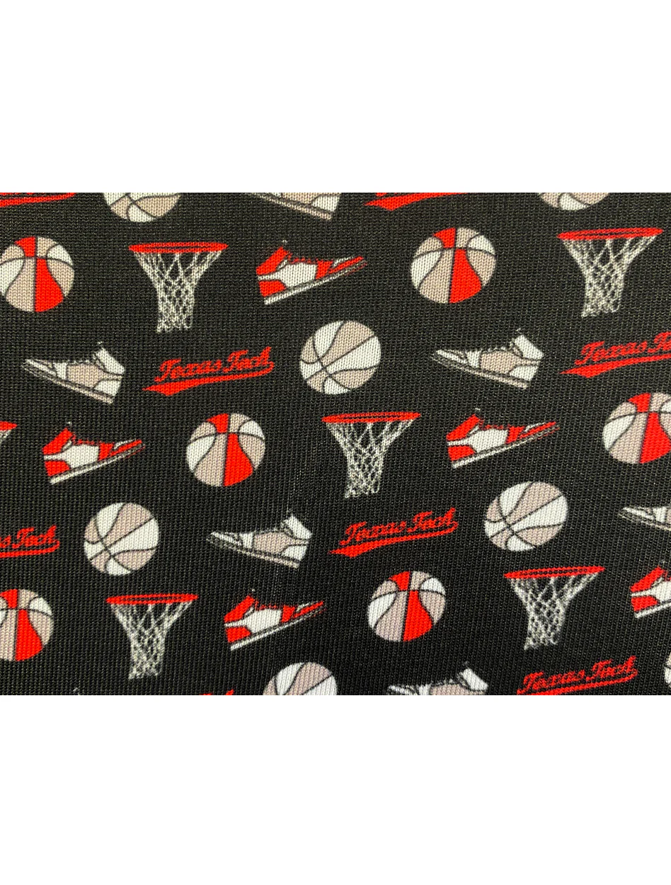 Texas Tech Dark Horse "New Drip" Basketball Premium Black Men's Polo - Image 2