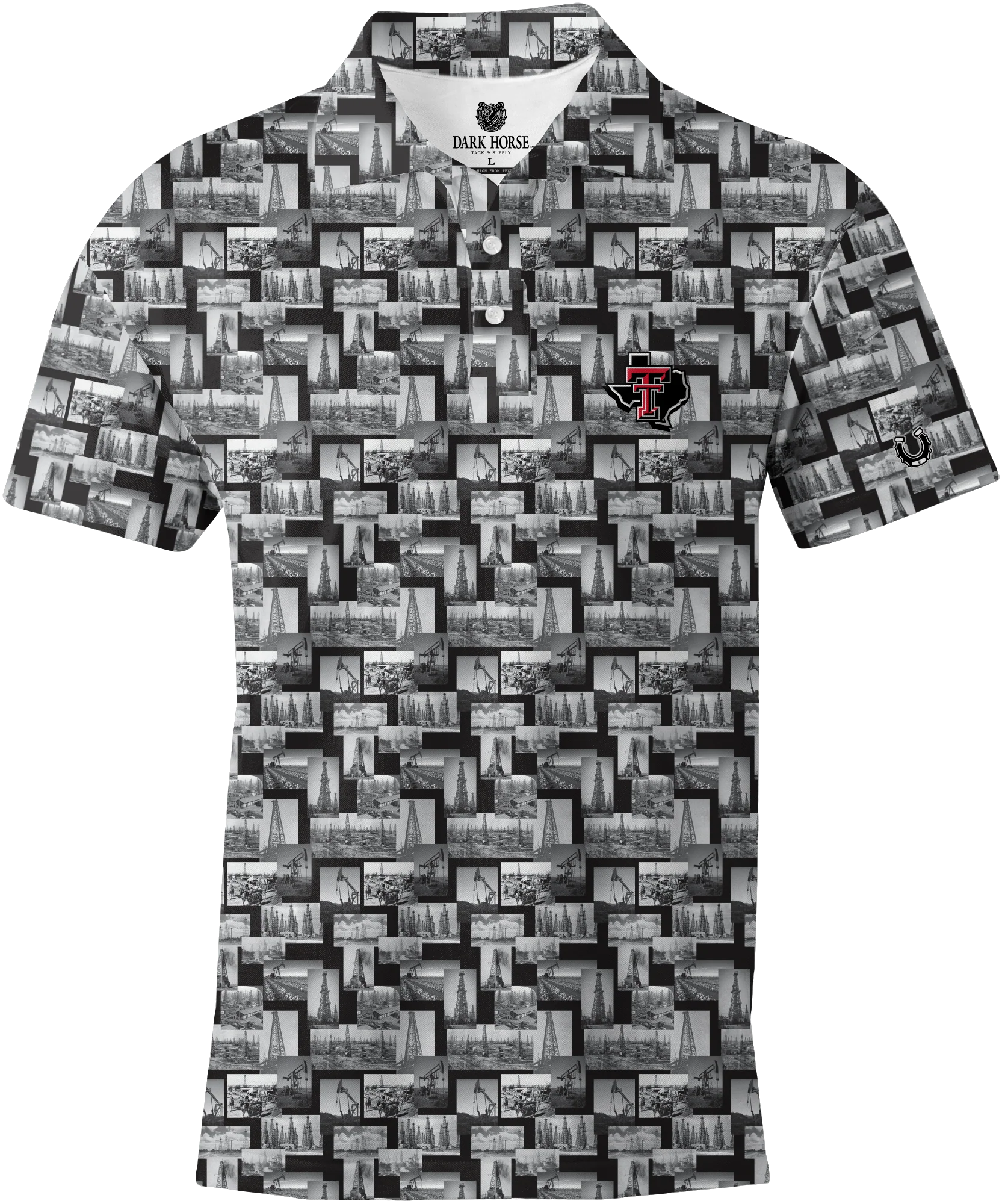 Texas Tech Dark Horse Raider Power "Boomtown" Premium Polo