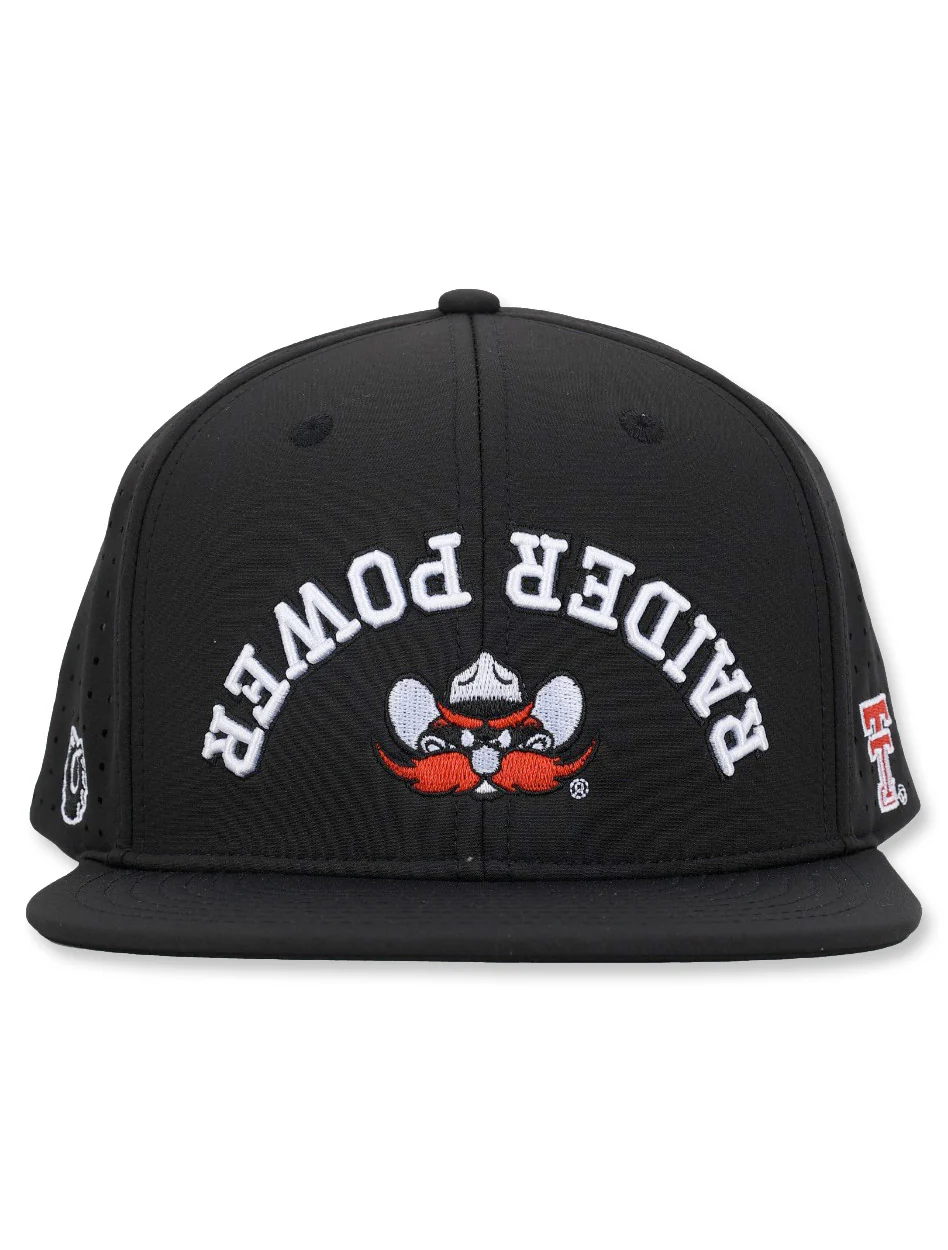 Texas Tech Dark Horse Raider Power "Upside Down" Sport Snapback Cap - Image 2