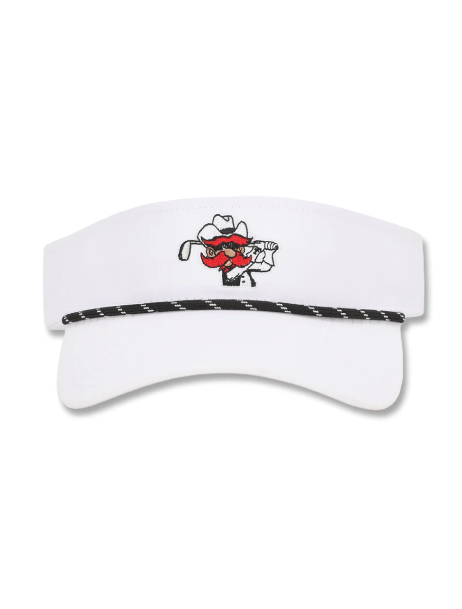 Texas Tech Dark Horse "Raider Red" Golf Visor - Image 2
