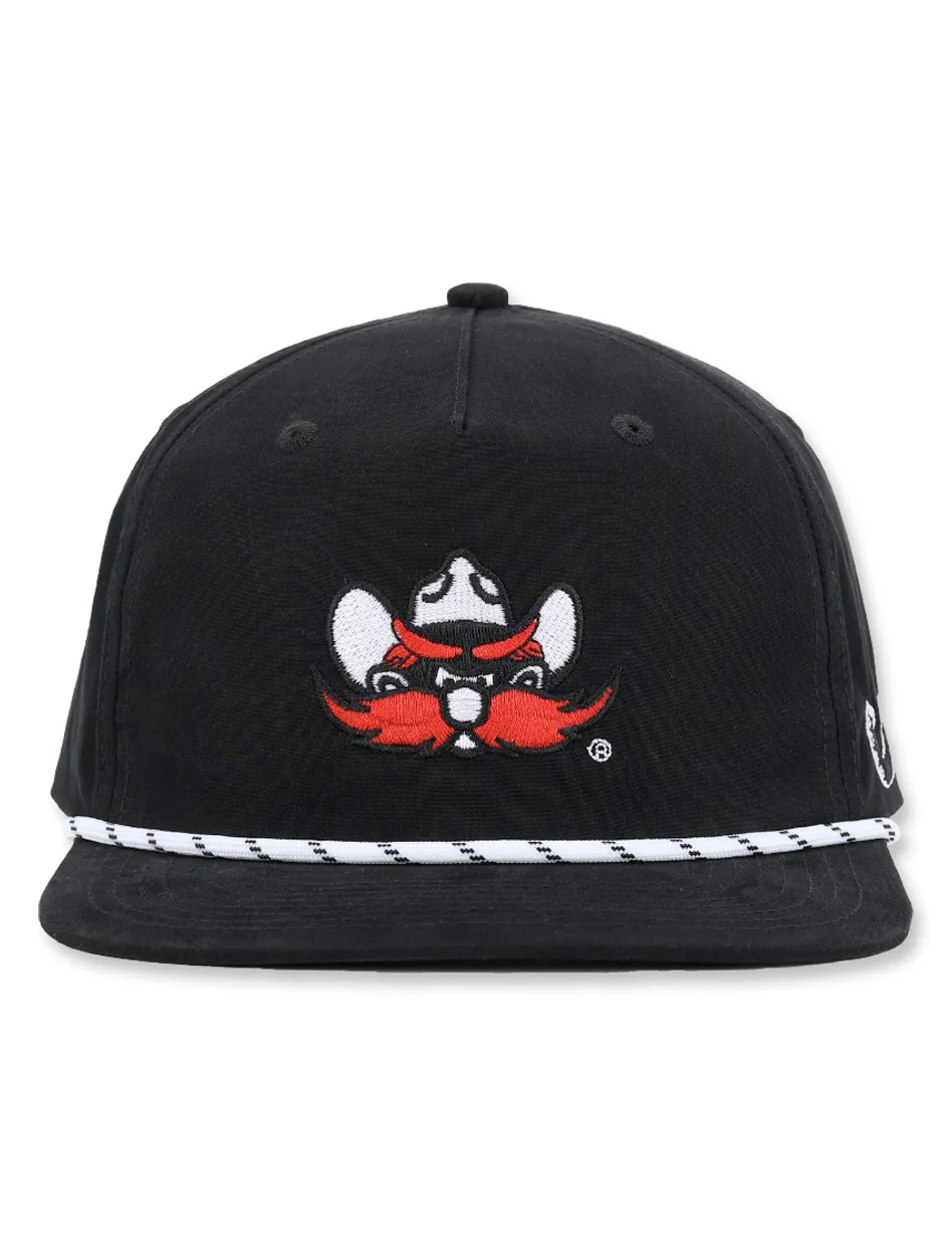 Texas Tech Dark Horse "Raider Red" Vintage Rope Snapback Cap - Image 2