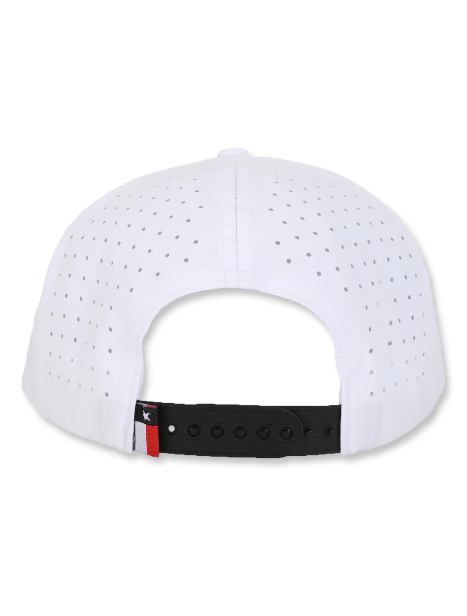 Texas Tech Dark Horse Leach Era "Raise The Flag PVC" White Sport SB Cap - Image 5