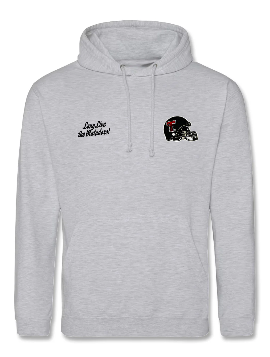 Texas Tech Dark Horse "Vintage Helmet" Hoodie - Image 2