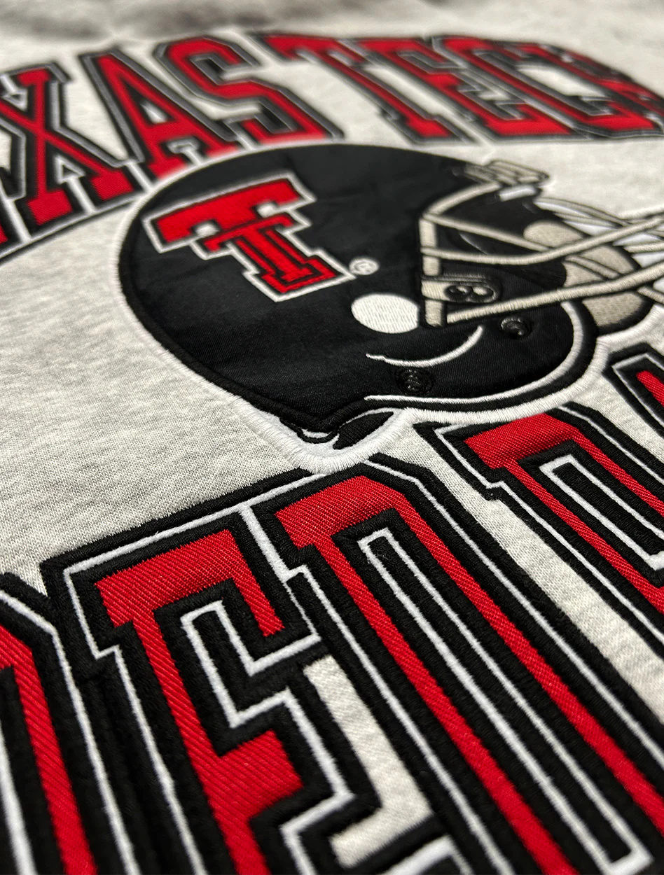 Texas Tech Dark Horse "Vintage Helmet" Hoodie - Image 3