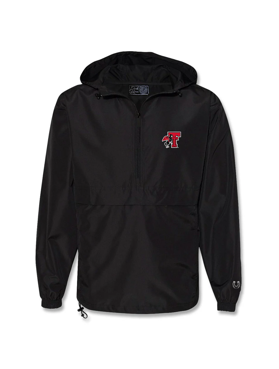 YOUTH Texas Tech Dark Horse "Pack N Go" TB Rearing Rider Pullover