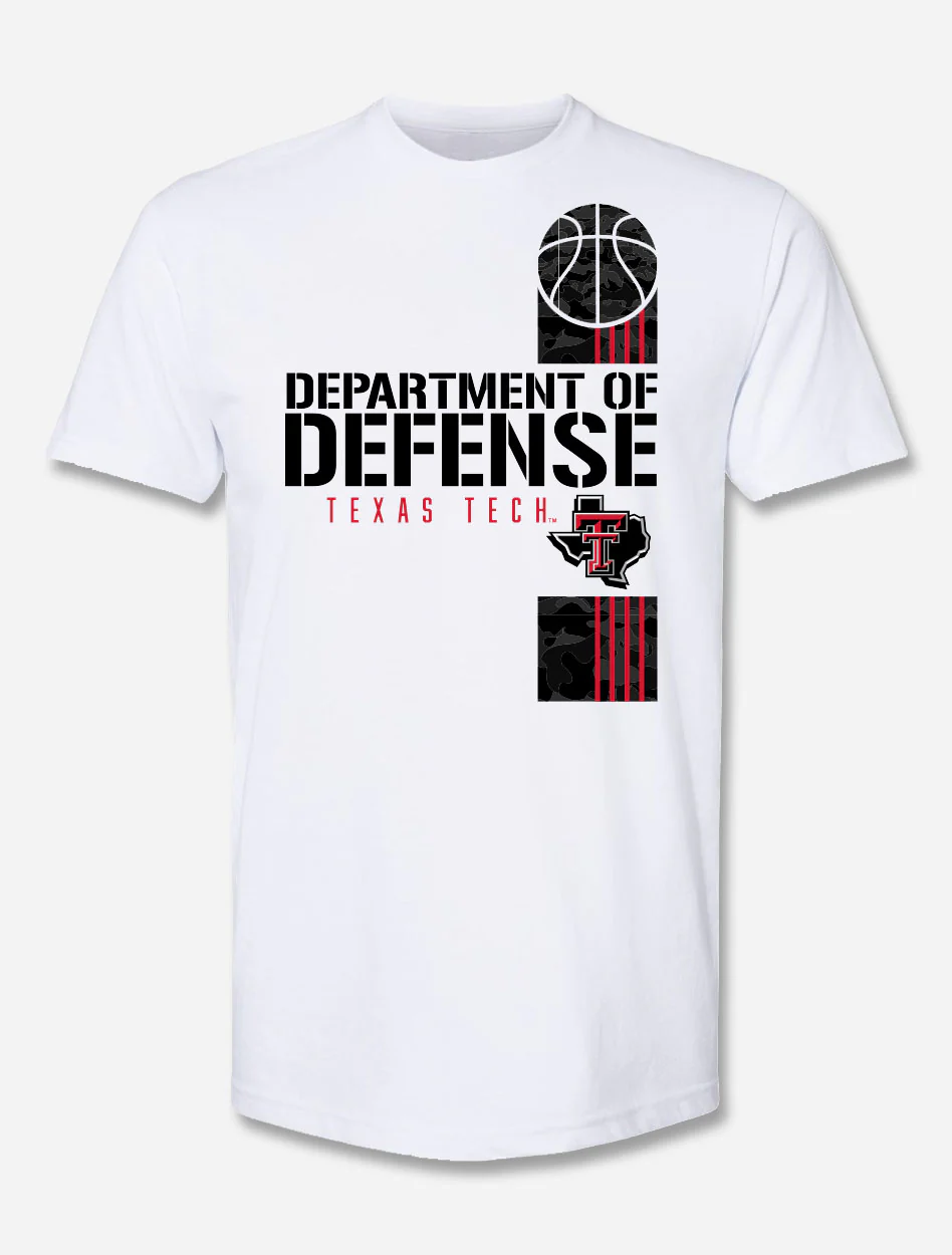 Texas Tech "Dept. Of Defense ZONE" Athletic Fabric Basketball T-shirt - Image 2